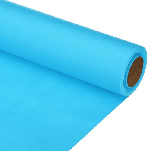 PATIKIL Zeichenpapierrolle 30cm x 8m Zeichenpapier 80 g/m² Papierrolle Kraftpapier Malpapier Skizzenpapier Bastelpapier für Staffelei Malen Handwerk Geschenkverpackung Hellblau
