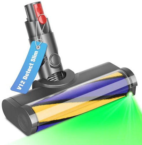 RUKHOOL Cabezal de Cepillo para Dyson V12 Detect Slim Recambio Cepillo Accesorios para Alfombras Suelos Parquet