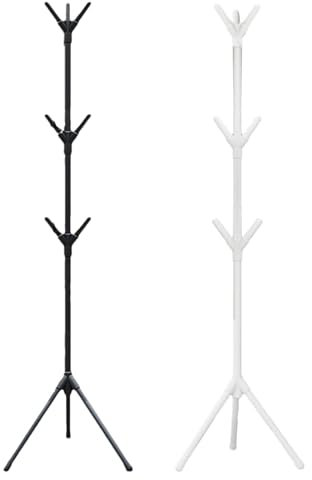 dzqad 2 Pieces Porte-manteau Sur Pied - Porte-manteau Sur Pied En Forme D'arbre | Pour Manteaux, Chapeaux, Sacs | Cintre De Couloir | Design Moderne Et Simple | Pour Le Salon, La Chambre Et Le Bureau
