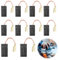 Herramienta eléctrica Cepillos herramienta EscobillasamoladoraPack de 10 Escobillas de Carbón de Repuesto para Herramientas Eléctricas Makita S1M-FF03-100A/6-100 A86C,Dimensiones 16x8x5x46mm
