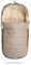 my junior® ThermoWool 2in1 Fußsack 100% Schurwolle, reflektierend, wasserabweisend (Naptime Latte)