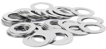 Generico 200 Pezzi M6*8mm Rondelle Acciaio Inox, Rondelle Piane, Spessore 0.1mm, 0.2mm, 0.3mm, 0.5mm(6mm*8mm*0.3mm)