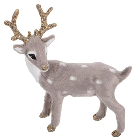 IMIKEYA Weihnachts Rentier Figur Realistisches Elch Modell Aus Kunststoff Dekoration Für Weihnachten Tischdeko Party Urlaub Kleines REH Für Garten Und Büro Perfekte Weihnachtsdeko