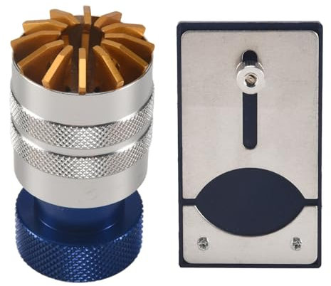 Geieold Extracteur de verre - Couvercle en verre - Ouvre-montre - Plateforme pour retirer la montre - Bleu, bleu