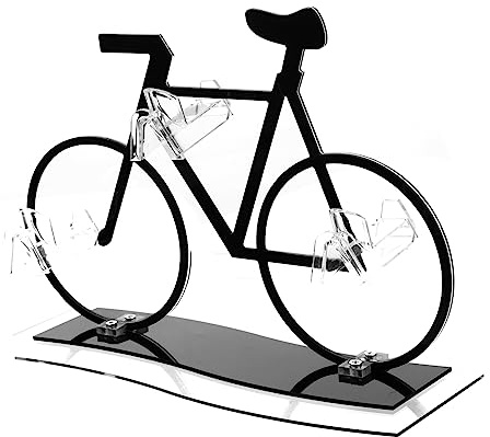 Vaguelly Brillenständer Roller Brillenständer Drehteller Sonnenbrillenständer Kettenbrillenhalter Valet Tray Mehrstufiger Brillenhalter Fahrradform Brillenhalter Fahrrad Acryl