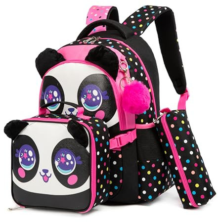 HTgroce Mochila Niña, Mochila Niña Escuela Primaria Mochilas Escolares Infantiles Lleva una lonchera y un Estuche para lápices 16inch 4-12 Años