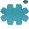 JIHXYER 8-teiliges Set Besteckmatte Topfmatte Filz-Isoliermatte Blumenform Kreativ, Pfannenschutz, Durchmesser 35,5cm /25cm/20cm/15cm