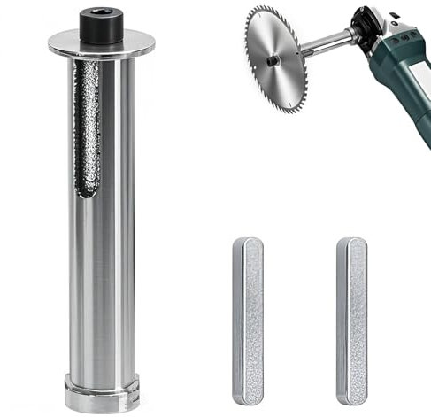 Yizhet M14 Gewinde Satinierwalze Satinieraufsatz Verlängerung für Winkelschleifer Spanndorn Adapter Langlebig-Robust, für Walzenschleifmaschinen Schneidscheibe Lochsäge Schleifteller