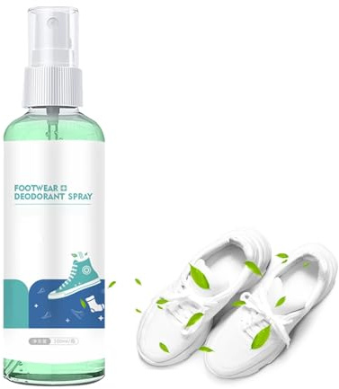 Schuh-Deodorant-Spray, 100ml Natürlicher Geruchsentferner für stinkende Füße,Schuhe und Sporttaschen,Fuß-Deodorant Bekämpft Geruch für Männer und Frauen
