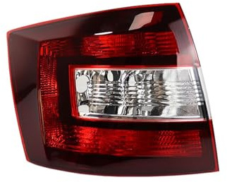 WXSSH Rücklichter Auto Zubehör Für Skoda Spaceback 2014-2019 Rücklicht Drehen für Signal Lampe Warnung Bremse Rücklicht(Black Left)