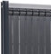 KIT OCCULTANT CLOFENCE LATTE PVC POUR PANNEAU DE GRILLAGE RIGIDE, BRISE VENT GRIS RAL 7016 (1M93)