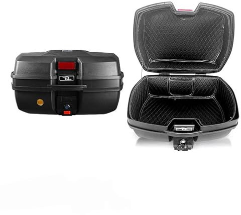 MXQCLSA Bauletto Posteriore Moto, per Kymco 400i Impermeabile Scatola di Coda Moto Caschi Moto per Stoccaggio Caschi con Serratura di Sicurezza