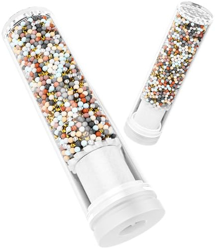 Magichome 25 Stufen Duschfilter for Magichome Duschkopf Filter 2 Pack | Ersatzfilter für Kalkhaltiges Wasser Filter for Duschkopf Dusche für Hartes Wasser,Rest-Chlor