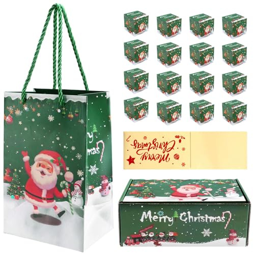 Flaroey Christmas Money Box Set Gift Box Explosion for Money Christmas Money Box for Cash Present Pull （Green 16pcs）