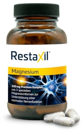 Restaxil® Magnesium [180 Stück] – Premium-Magnesium-Komplex mit Magnesiumbisglycinat, Citrat & Oxid – vegan, gluten- & laktosefrei, in Deutschland hergestellt