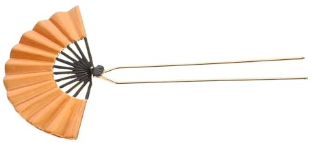 Vintage Fächer Haarnadel aus Metall für Damen, Braut und Ball | Antikes Chinesisches Haaraccessoire, Goldfarben, Elegantes Design, Sicherer Halt, für Cheongsam und Anlässe