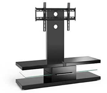 Techlink Soporte de TV, Metal Vidrio, Negro, 60 Inches