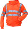 B Seen Hooded Sweatshirt Hi-Vis Orange - XL