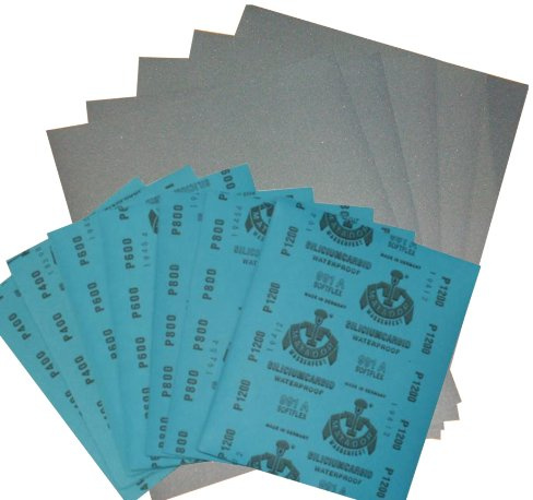 20 Blatt Wasserschleifpapier Nassschleifpapier Körnung 800