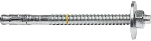 Celo Schwerlastanker BA plus M12 x 260mm - Betonanker für Schwerlastbefestigungen mit großer Beilagscheibe - Bolzenanker ETA-Option 7, Stahl verzinkt - 20 Stück