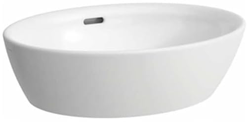 Laufen Aufsatzwaschtisch Pro 520x390 - Aufsatzwaschbecken oval - Waschschale aus robusten und langlebigen Keramik, weiß