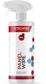 Gtechniq Panel Wipe for Car Cleaning, Pre-Sealant Car Cleaner for Polish Residue, Fragrance-Free, Transparent, 500ml