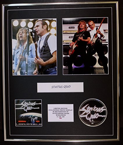 STATUS QUO/CD & DOUBLE PHOTO DISPLAY/LTD. EDITION/COA/ROCKIN' ALL OVER THE WORLD