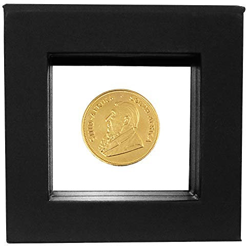 SAFE 4503 Schweberahmen schwarz 80 x 80 mm | Münzrahmen | Objektrahmen | Münzständer 3D Rahmen für verschiedene Objekte
