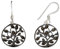 Silverly Femmes Argent 925 Simulé Marcassite Rondes Arbre de la Vie Pendants Boucles d'oreilles