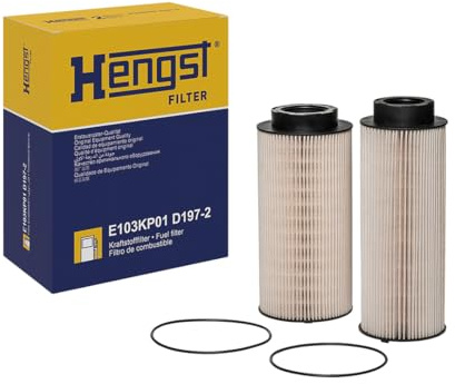 HENGST - E103KP01 D197-2 - Kraftstoff-Filtereinsatz für KFZ | Entfernt Staub und Schmutz - Schützt den Motor und das Einspritzsystem
