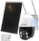 GENBOLT 4G LTE Solar Security Camera Outdoor Wireless, 2K PTZ Surveillance Camera with SIM Card & 15600mAh Battery, No WiFi Needed, PIR Human Detection, Auto Floodlight Alarm, Night Vision