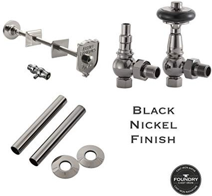 Arroll Luxury Thermostatic Radiator Valve Pack (Black Nickel)