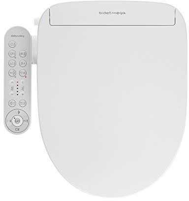 Coway Bidetmega 200E Electronic Bidet Seat, White, Elongated