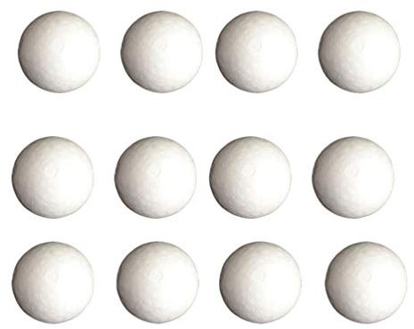 15 Stücke Styroporkugeln 8cm Kugel Styropor Bälle Weiß Christbaumkugeln Weihnachtskugeln Baumschmuck DIY Handwerk Basteln Modellierung Hochzeit Party Deko