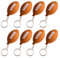 Amosfun 9Pcs Ballon de Rugby Porte-Clés de Football pour Les Garçons Gymnase Porte-Clés Prix pour Les Enfants (Café Rugby)