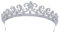 Sepbridals Kristalle CZ Zirkonia Hochzeit Prinzessin Diana Tiara Krone Diadem Braut Haarschmuck Zubehör CH10327