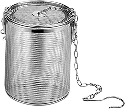 perfk Colador de Taza de Material Acero Inoxidable Colador de de Especias Colador de Hierbas de Té de Malla de Colador, Selección de, 0.7L