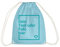 Spreadshirt Personalisierbarer Beutel Selbst Gestalten mit Foto und Text Wunschmotiv Turnbeutel, One size, Aqua