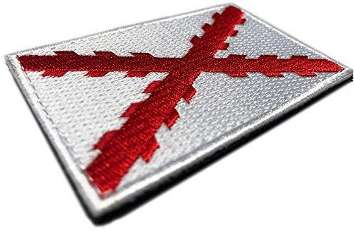 Bandera Cruz de Borgoña 100% Bordado - Escudo bordado - Parches Ropa - Parches Militares - Tercios Españoles - Imperio Español - 80 x 50 mm