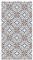 Panorama Vinyl-Teppich Küche Lounge - Verschiedene Größen - (Orientalische Geblühte Blaue Fliesen 40x80 cm)