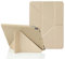 MuyDoux Funda para iPad 10,2 Pulgadas 9ª 8ª 7ª Generación (2021/2020/2019), Carcasa Origami iPad 9 8 7, Tapa Sedosa y Trasera Suave, 5-en-1 Múltiples Ángulos de Visión, Auto Sueño/Estela, Beige