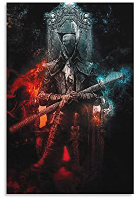 GNKIO Game Poster Bloodborne Astral Clocktower Lady Maria (1) Poster Dekorative Malerei Leinwand Wandkunst Wohnzimmer Poster Schlafzimmer Malerei 12x18inch(30x45cm)