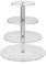 SOQKEEN Cupcake Ständer, Tortenständer 4 Etagen Acryl, 31,6cm klar rund Torten Etagere 4-stöckig Acryl für Hochzeit, Geburtstag, Nachmittagstee, Party