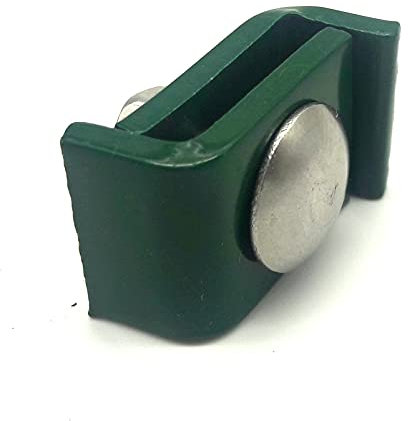 Mattenverbinder Zaun Doppelstabmattenzaun verzinkt, grün oder anthrazit Zubehör (Grün 10 Stück)