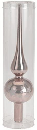 CHICCIE Glas Christbaumspitze Lila 27cm - Baumspitze Tannenbaumspitze