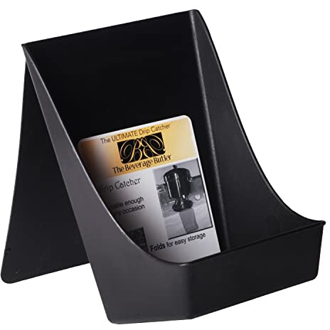 Beverage Butler The Drip Catcher (Black) - For Use Under Beverage Dispensers and Drink Coolers