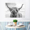 LXTOPN Nordic Highland Kuh Leinwand bilder,Wand Druck Gemälde Schottisches Hochland kuh Drucke wandbilder,Modern Hochlandrind Wall Art Poster Wohnzimmer Deko,Kein Rahmen (40x50cm)