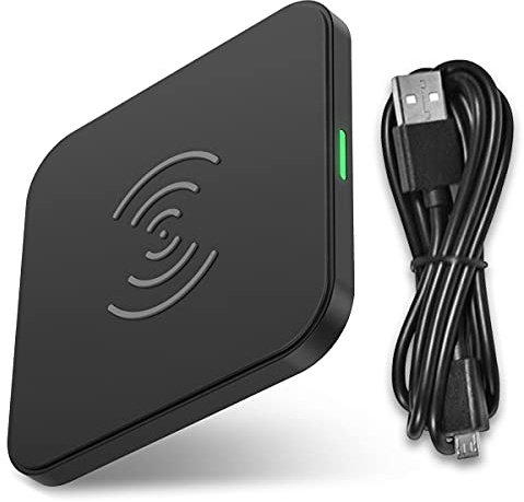 Qi Laden Induktions Ladegerät Wireless kompatibel mit Apple iPhone Samsung Huawei Google Sony Serie Lade Ladestation, Smartphone:Apple iPhone SE 2022