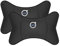 XENITE Auto Sitz Unterstützung lendenkissen Kopfstütze Auto Nackenkissen Auto Massage Kopf Hals für Volvo C30 S80 S90 V40 V60 V90 XC Classic,2*Headrest-Blackstyle