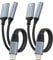 2 Pack iPhone Headphone and Charger Adapter 2-in-1 Lightning to 3.5mm AUX Audio + Lightning Charger Splitter Dongle for iPhone 14/13/12/11 Pro Max/Pro/Plus/Mini/XR/XS/8/7 Plus-Apple MFi Certified